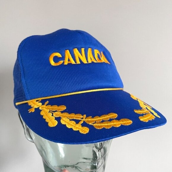 Vintage CANADA Blue Foam Truckers Cap - O/S, Unisex 🇨🇦 - Picture 7 of 8